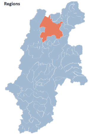 View details about each region and district in Nagano.